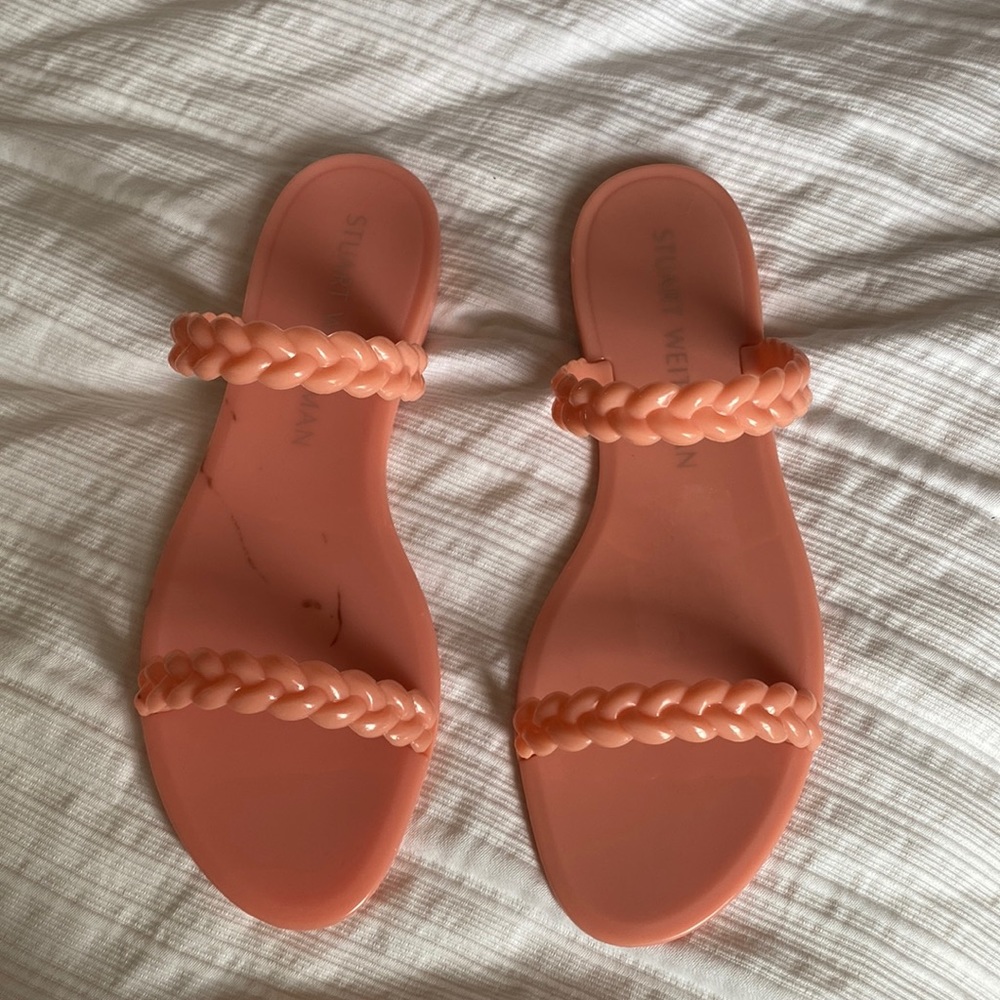 Stuart Weitzman Braida Sawyer jelly sandal